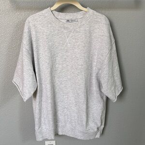 Zara Light Gray Oversized Shirt